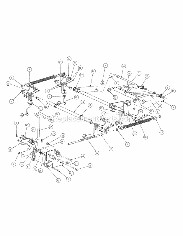 Lift Assembly (Nov. 2003 & After) Diagram and Parts List for M48-HN 53AB5E6V750 Cub Cadet Sprayer